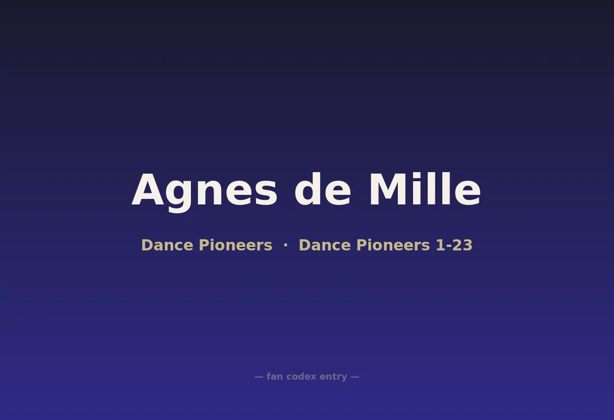 Agnes de Mille